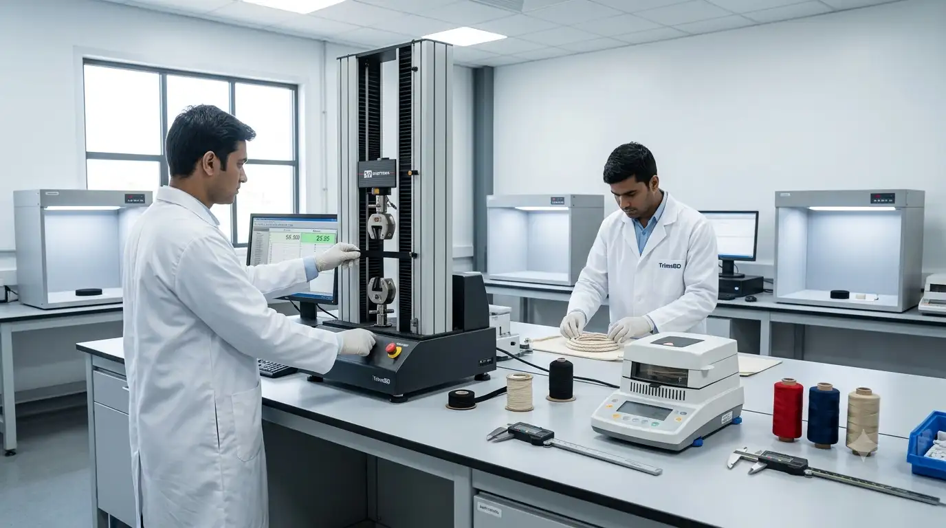 Quality assurance lab, Trims Bangladesh